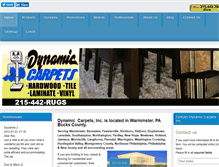 Tablet Screenshot of dynamiccarpets.com